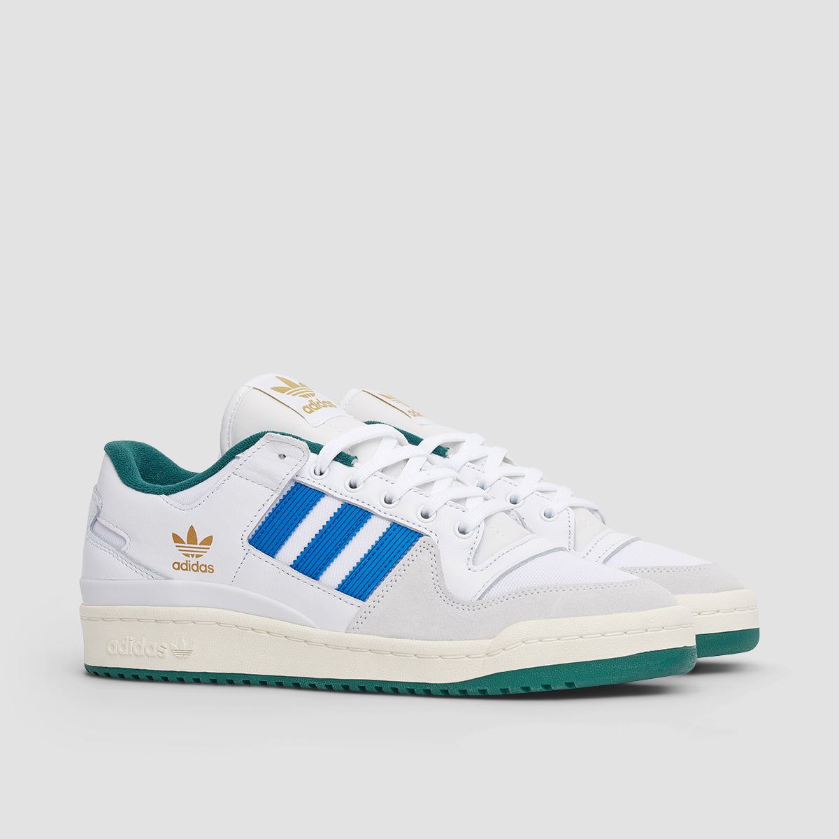 adidas Forum 84 Low ADV Shoes - Footwear White/Bluebird/Collegiate Green