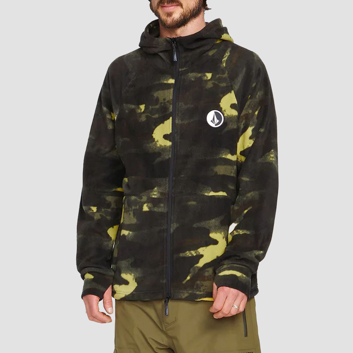 Volcom V-Science Full Zip Fleece Jacket Camouflage