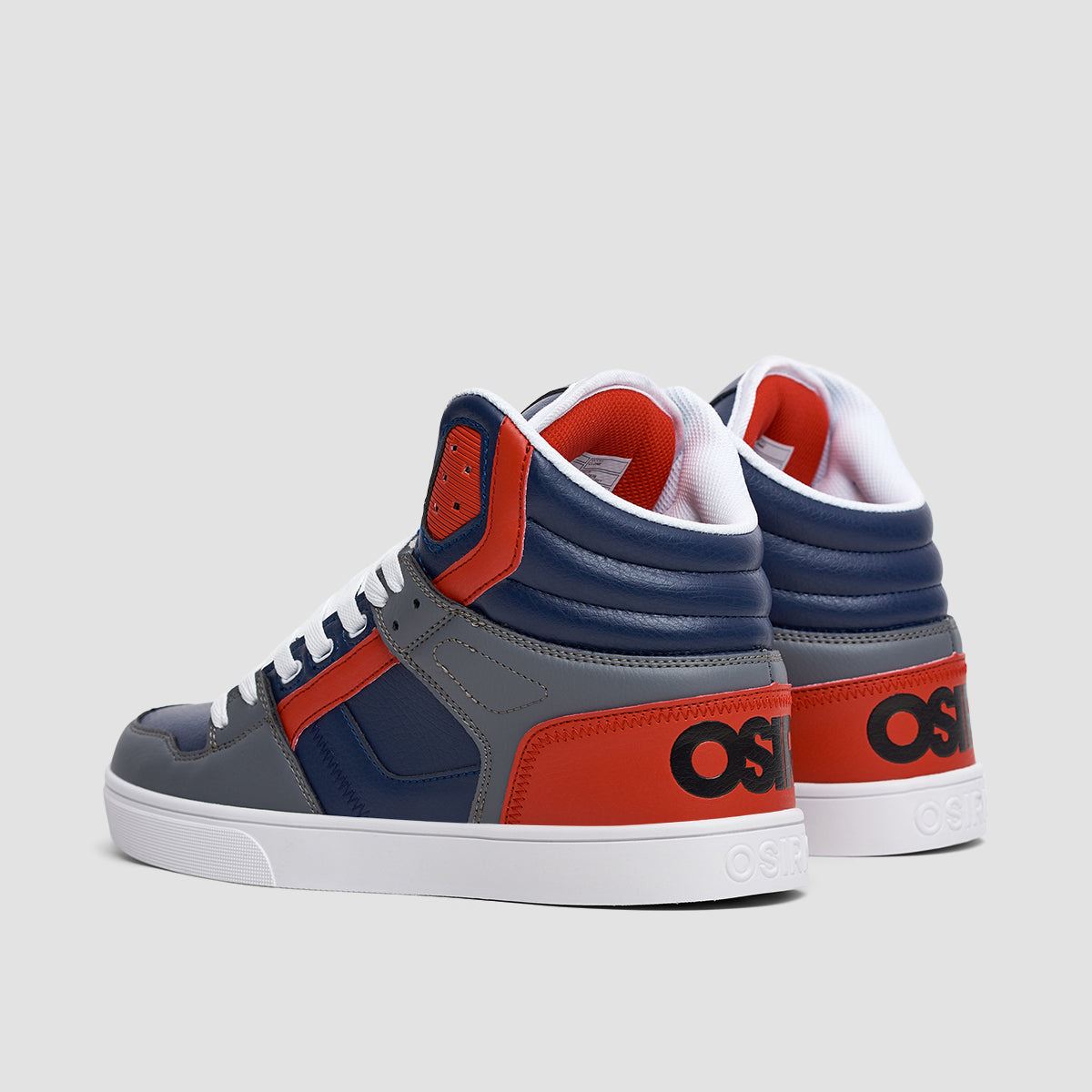 Osiris Clone Shoes - Navy/Red/Grey