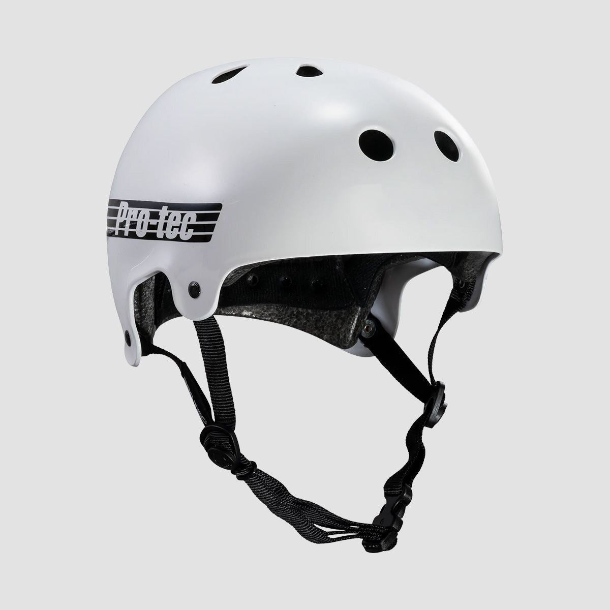 Protec Old School Certified Helmet Gloss White