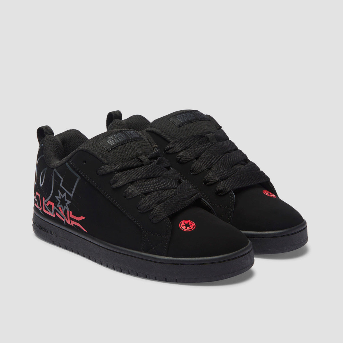 DC X Star Wars Court Graffik Shoes - Black/Grey/Red