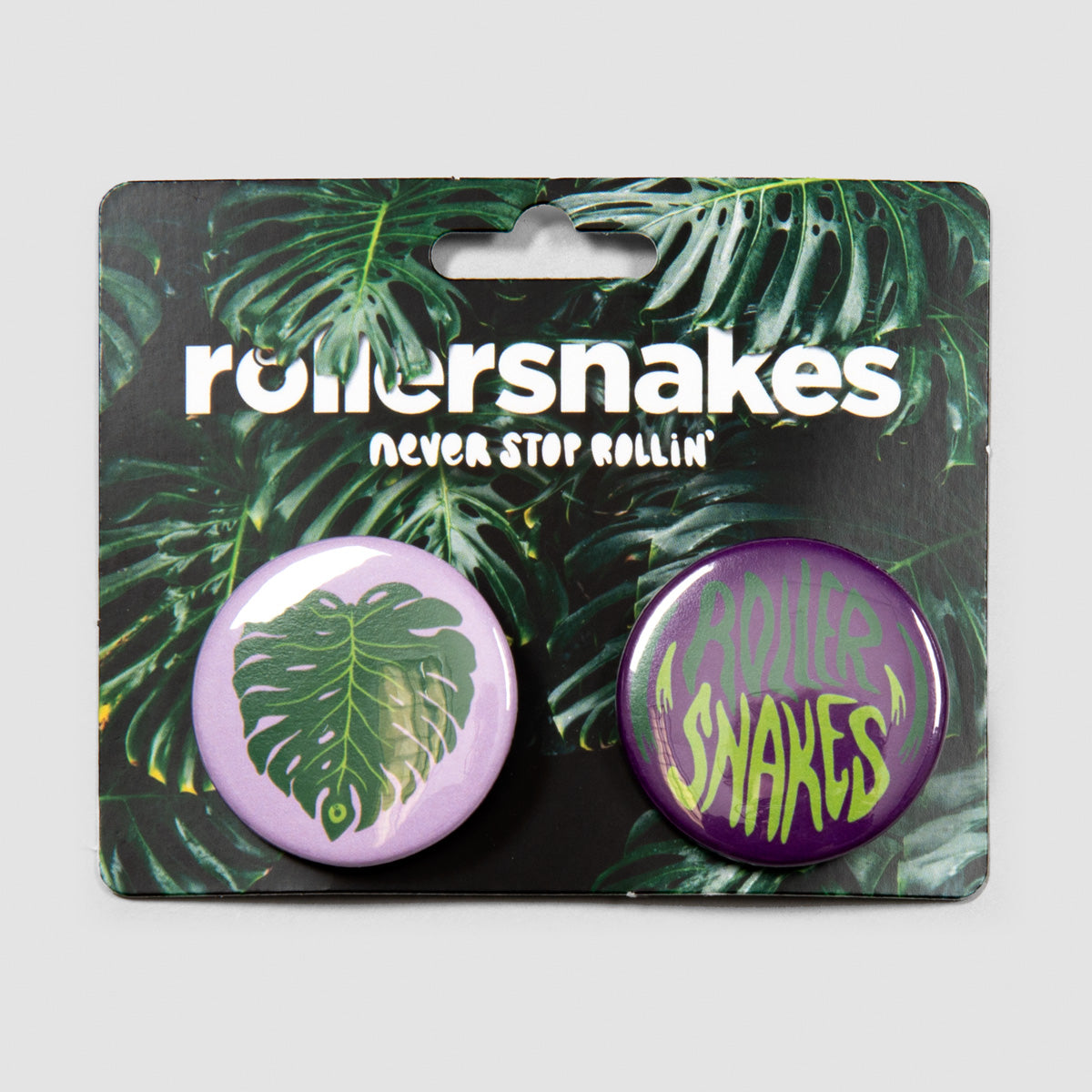 Rollersnakes Cheese Plant Button Badges