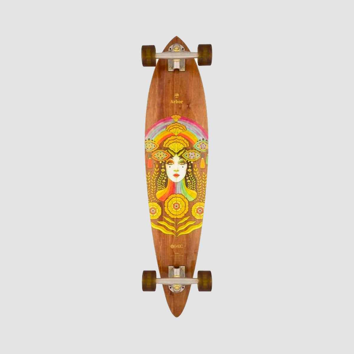 Arbor Solstice B4BC Fish Pintail Longboard Skateboard - 37"