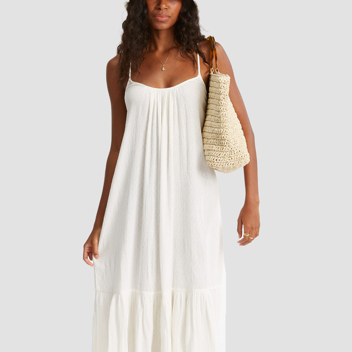 Billabong Check Her Out Tote Bag Natural Womens