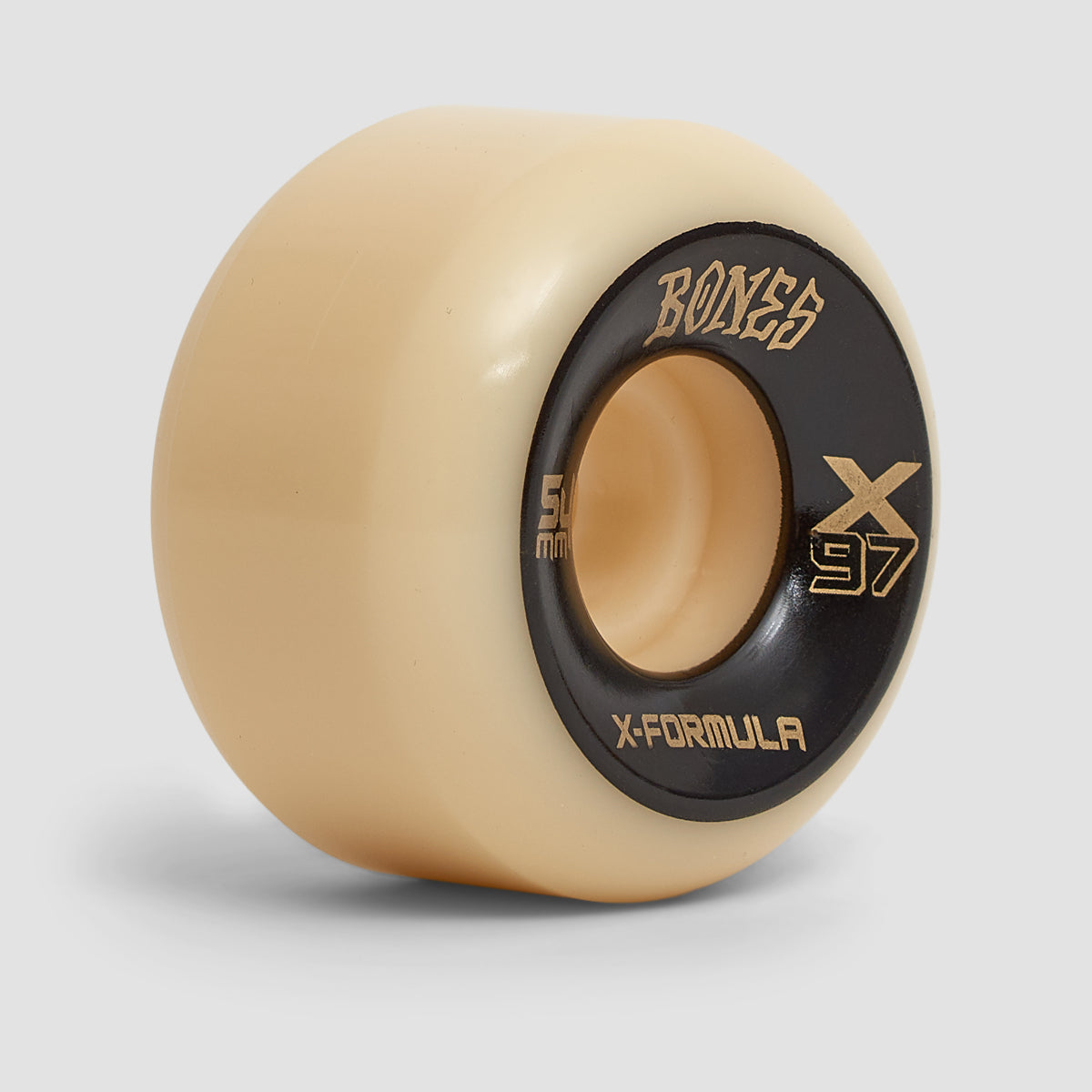 Bones X-Formula V6 Wide-Cut X97A Skateboard Wheels Natural 54mm