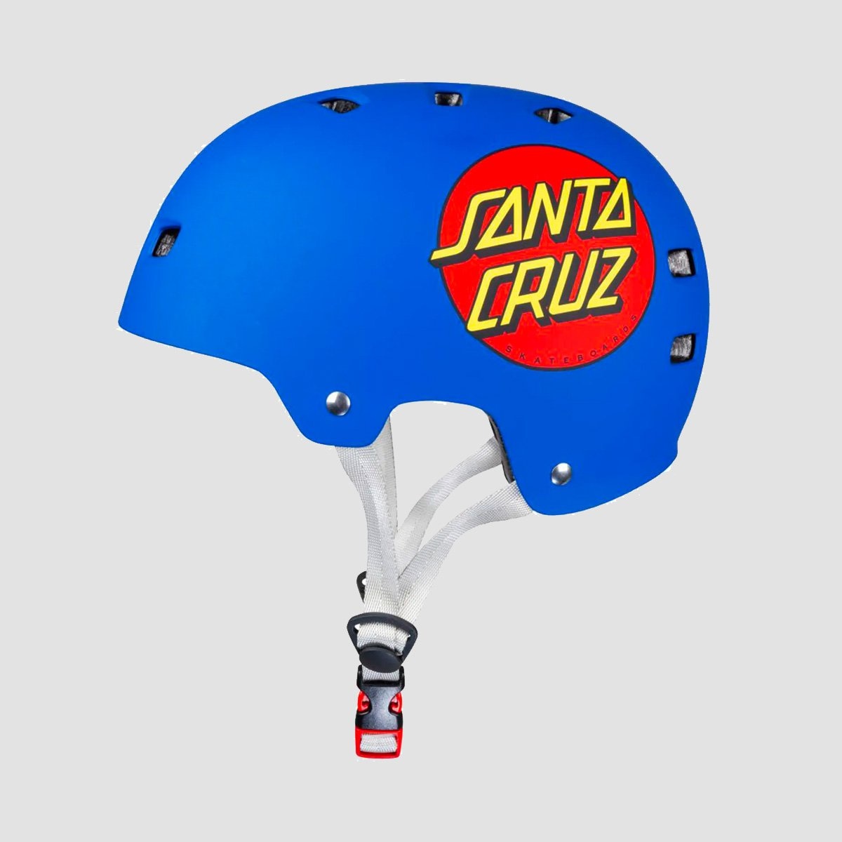 Bullet x Santa Cruz Classic Dot Skate/Bmx Helmet Matt Blue - Safety Gear