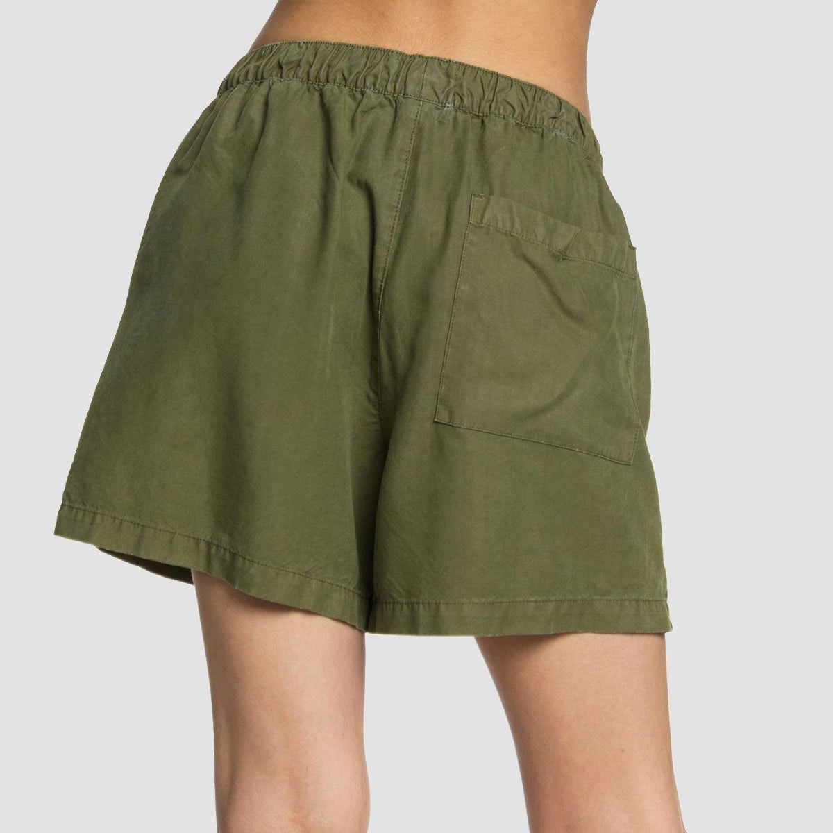 Quiksilver Elasticated Shorts Burnt Olive - Womens