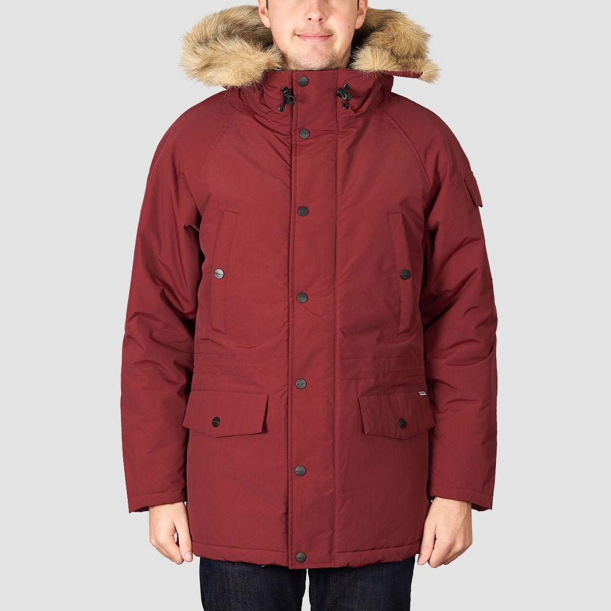 Carhartt WIP Anchorage Parka Jacket Mulberry/Black - Clothing
