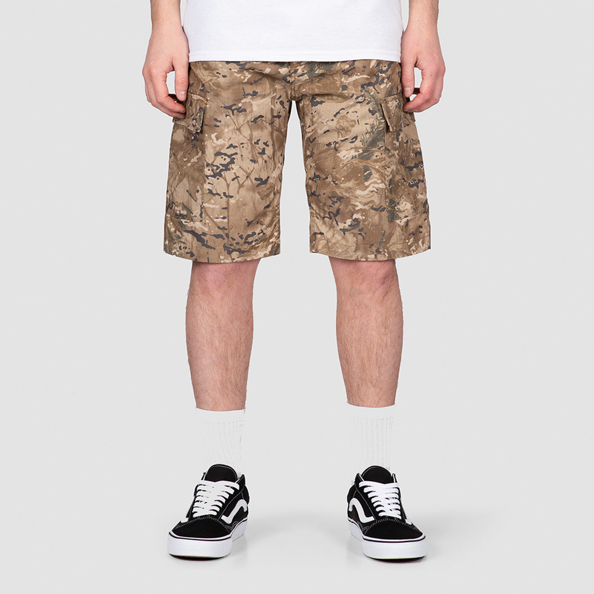 Carhartt wip best sale camo shorts