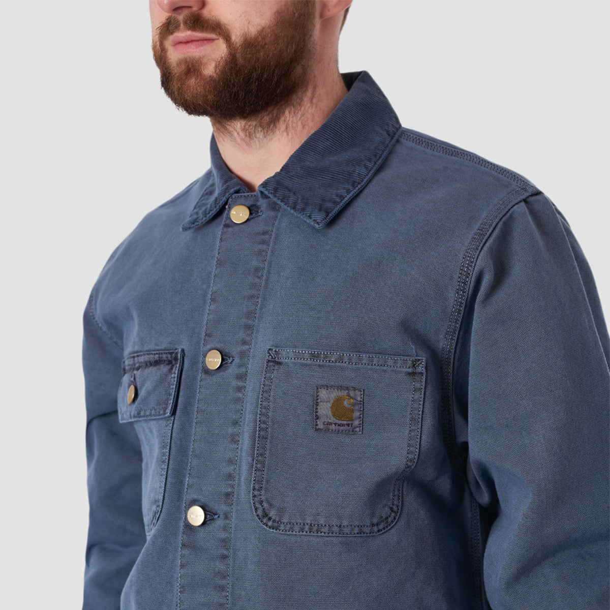 Carhartt wip michigan chore coat sales in dark navy