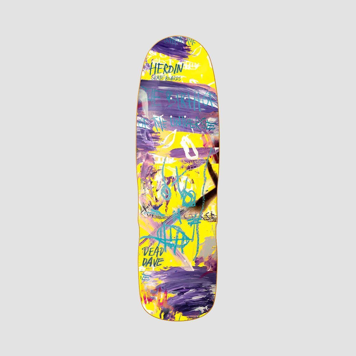 Heroin Dead Dave Painted Razor Edge Skateboard Deck - 10.1"