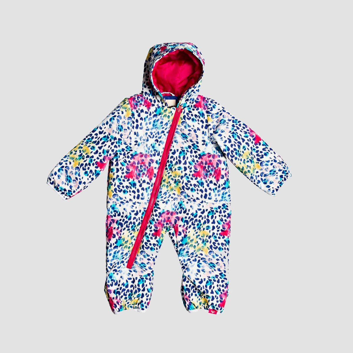 Roxy Rose Jumpsuit Bright White Leopold - Baby Girls