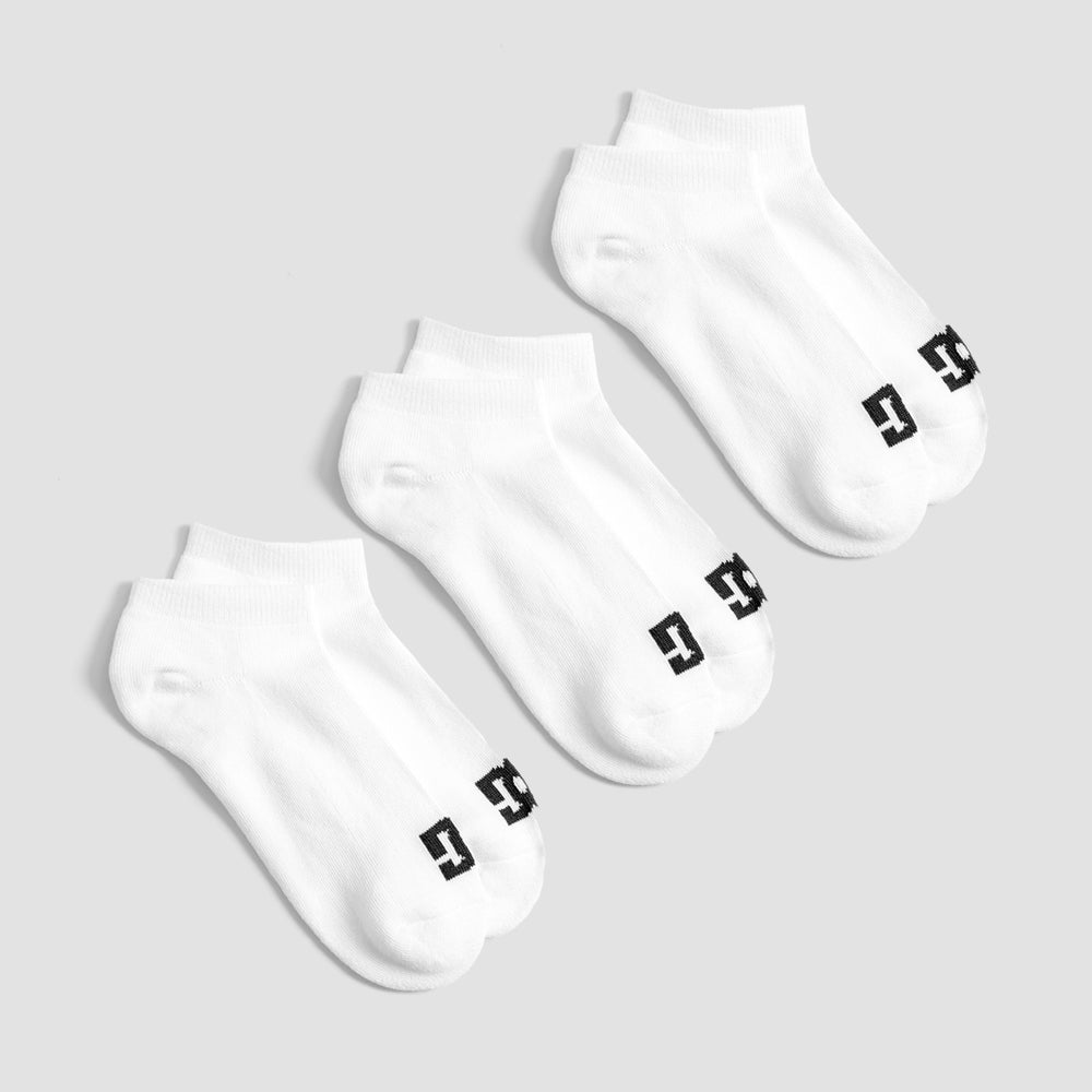 DC Ankle Socks 3 Pack Snow White