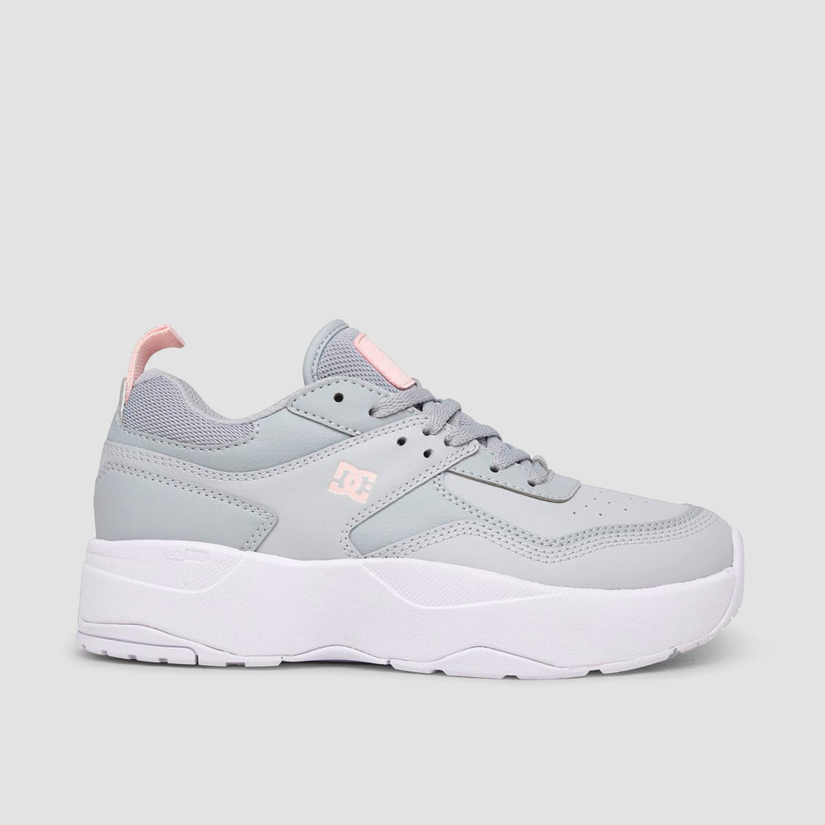 DC E.Tribeka Platform Shoes - Grey/Grey/White - Womens