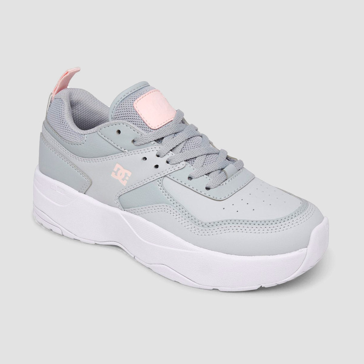 DC E.Tribeka Platform Shoes - Grey/Grey/White - Womens