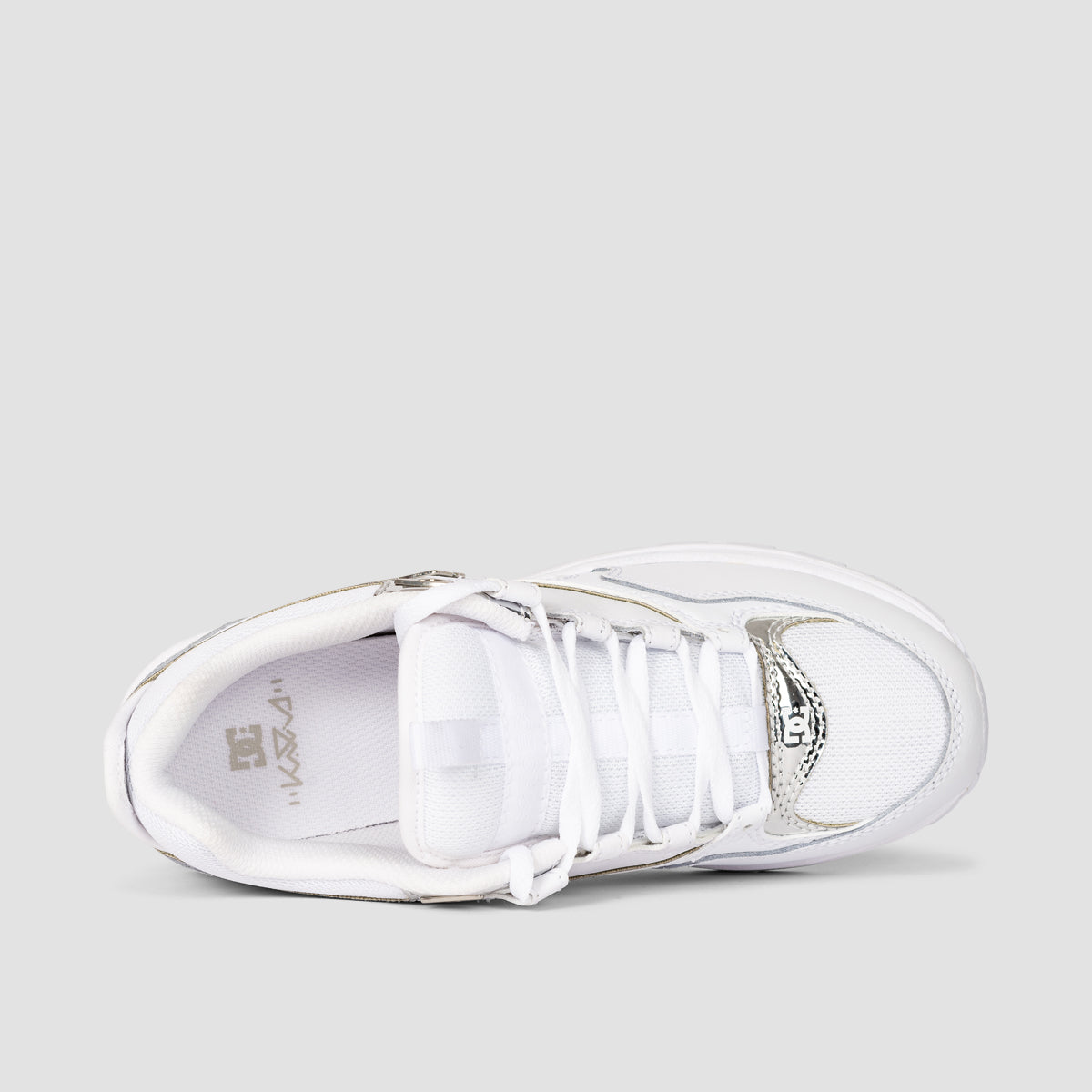 DC Kalis Lite Shoes - White/Silver - Womens