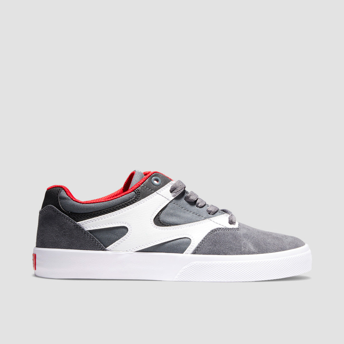 DC Kalis Vulc Shoes - Grey/Grey/Red