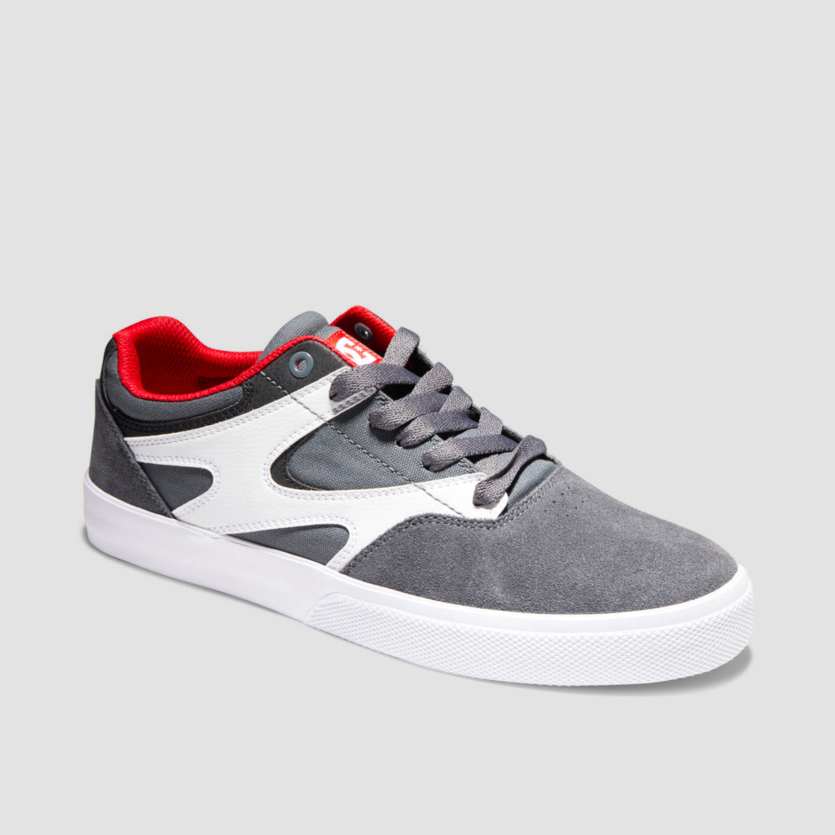DC Kalis Vulc Shoes - Grey/Grey/Red