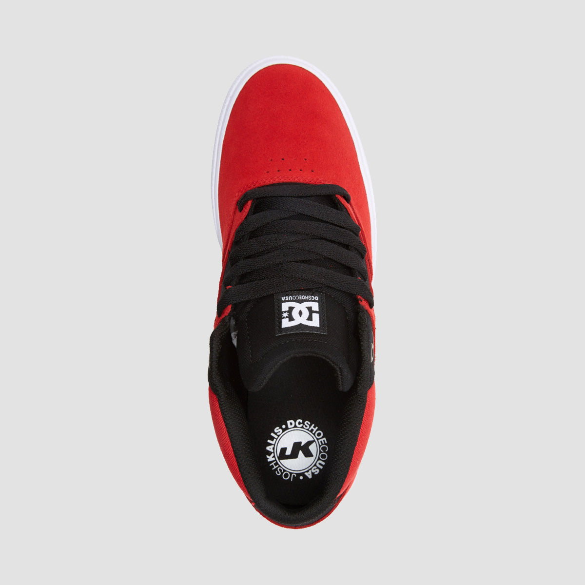 DC Kalis Vulc Mid Shoes - Athletic Red/Black