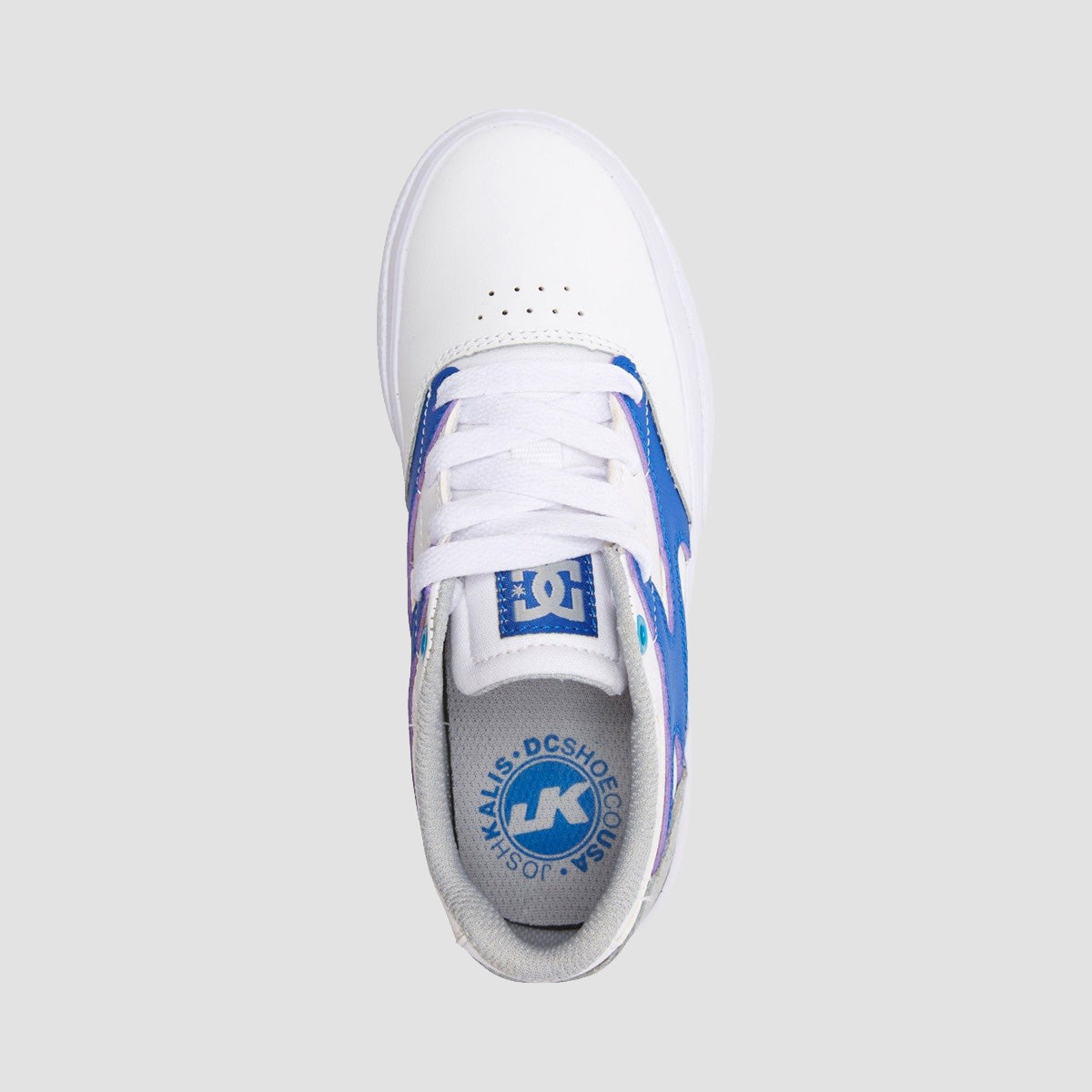 DC Kalis Vulc Shoes - White/Royal - Kids