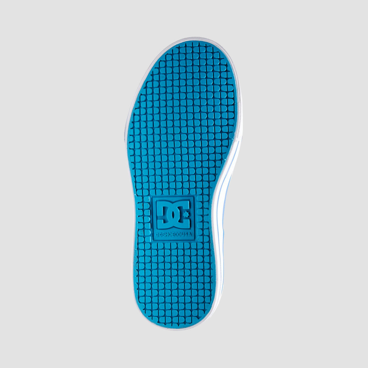 DC Pure Elastic Shoes - White/Grey/Blue - Kids