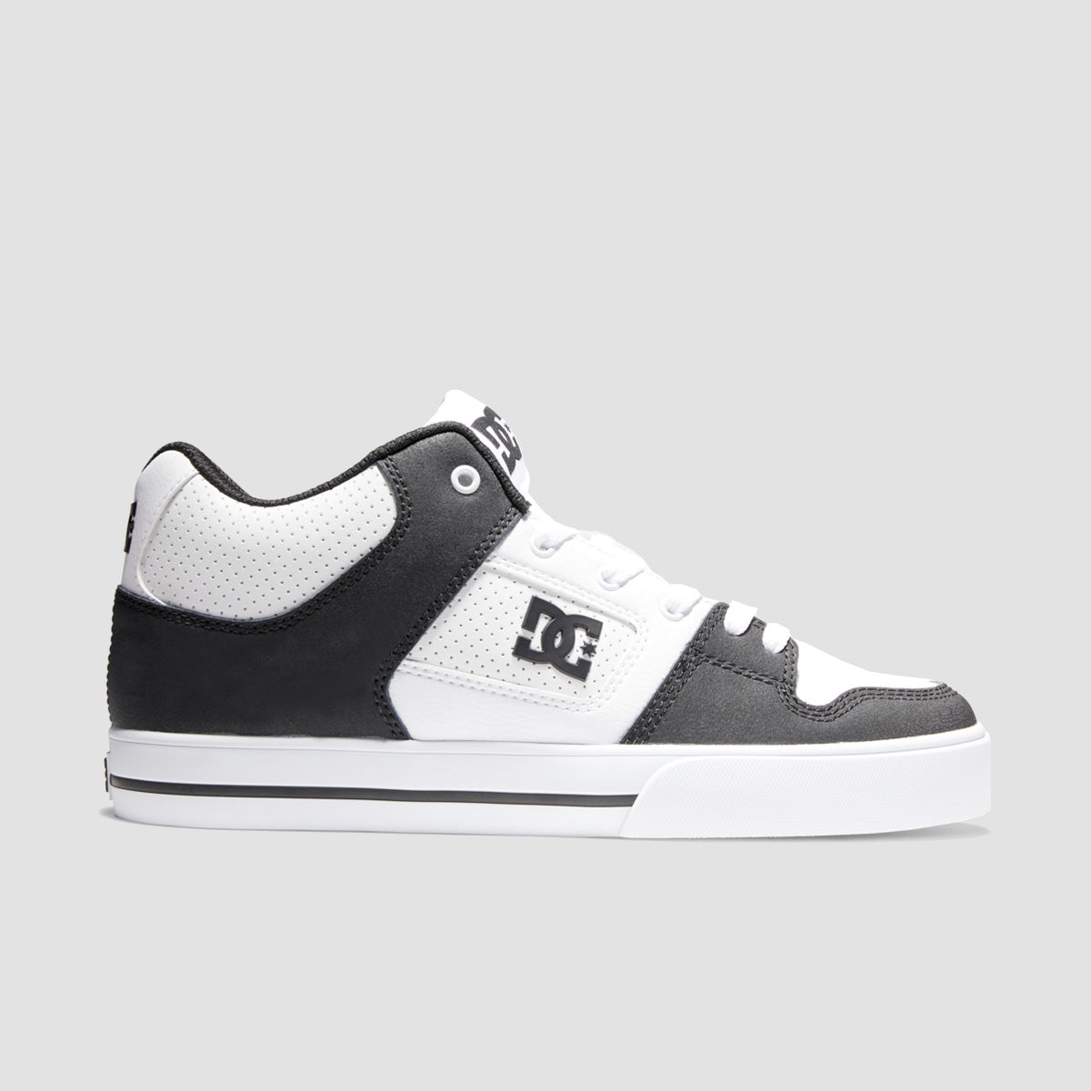 DC Pure Mid Shoes - White/Black/White