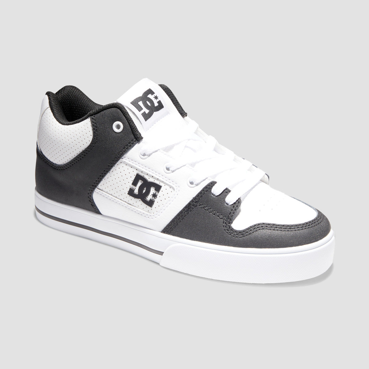 DC Pure Mid Shoes - White/Black/White