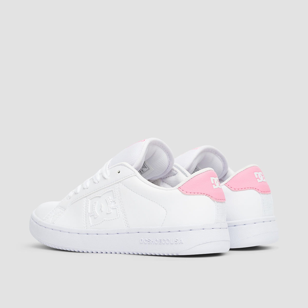 DC Striker Shoes - White/Pink/White - Womens
