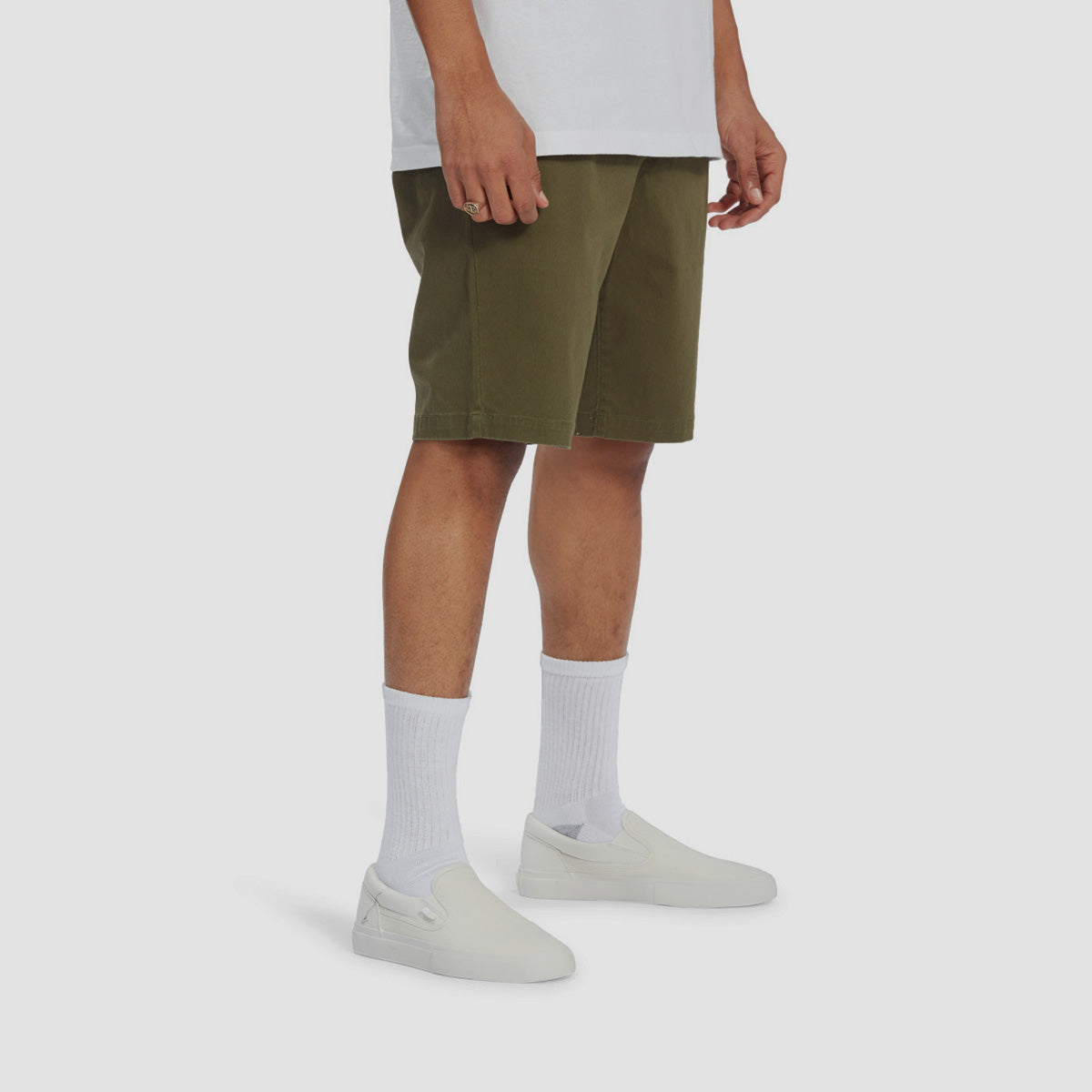 DC Worker Straight Chino Shorts Ivy Green