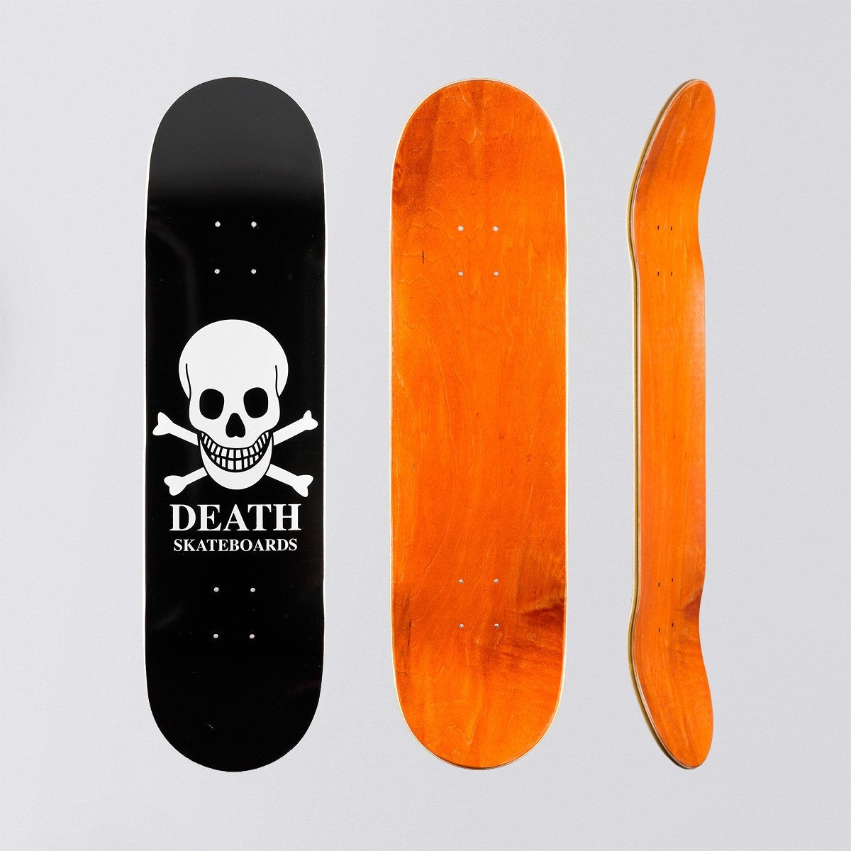 Death OG Skull Deck Black - 8.25 - Skateboard