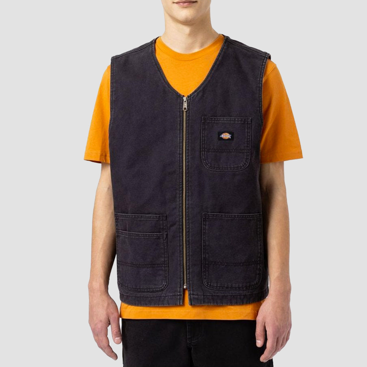 Dickies Duck Canvas SMR Vest Stone Washed Black