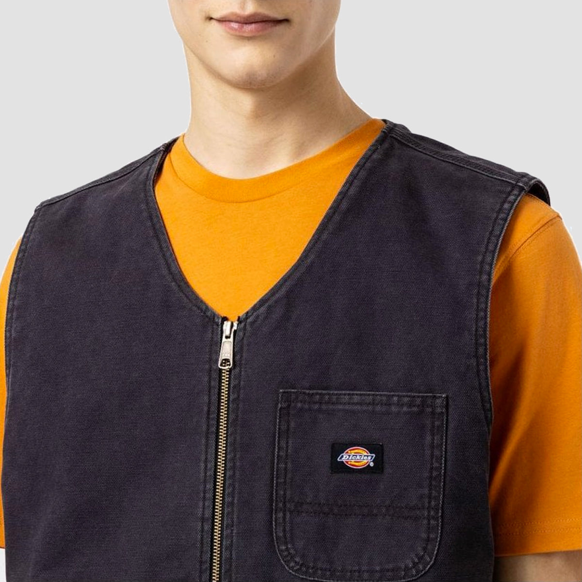 Dickies Duck Canvas SMR Vest Stone Washed Black