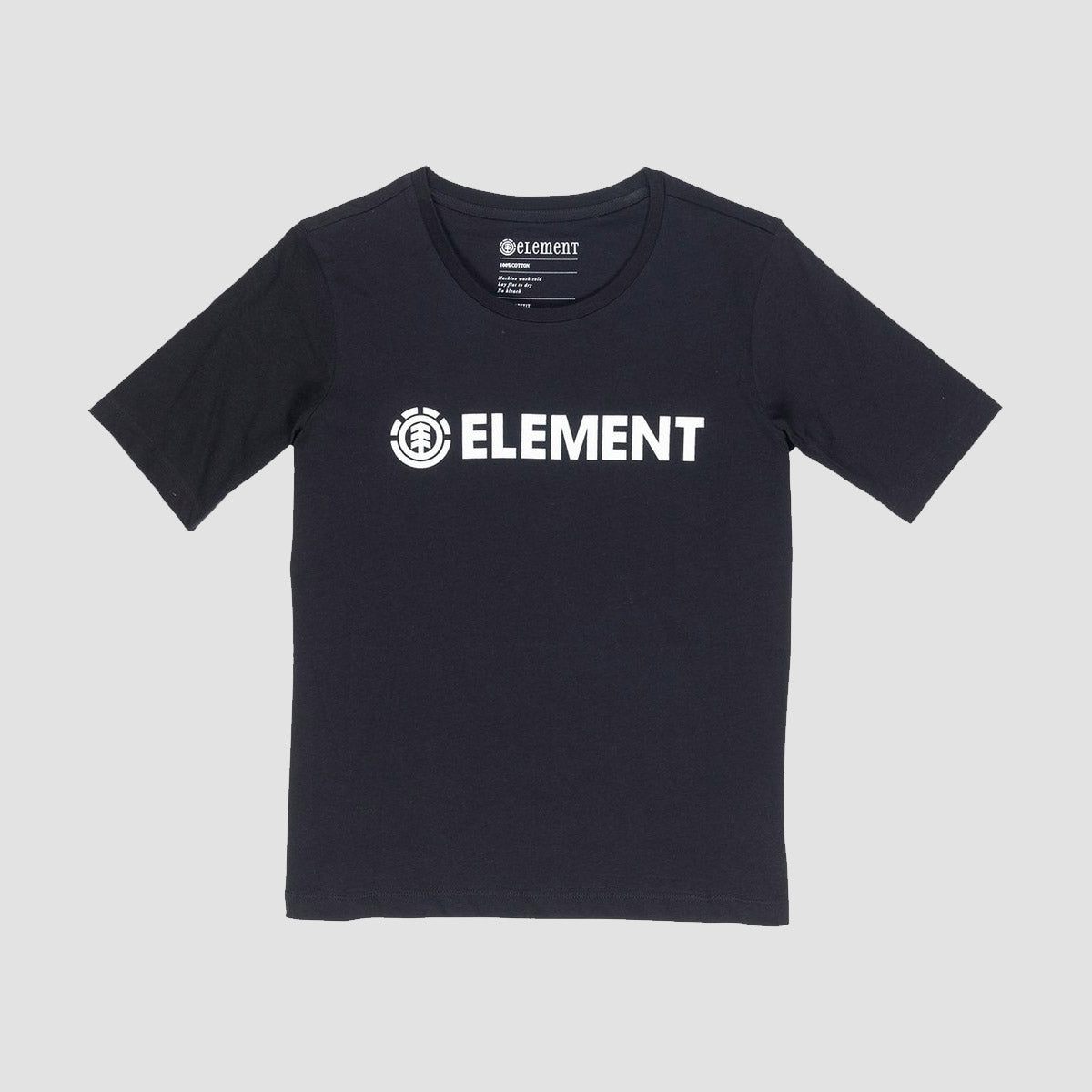 Element Logo Crew T-Shirt Black - Womens