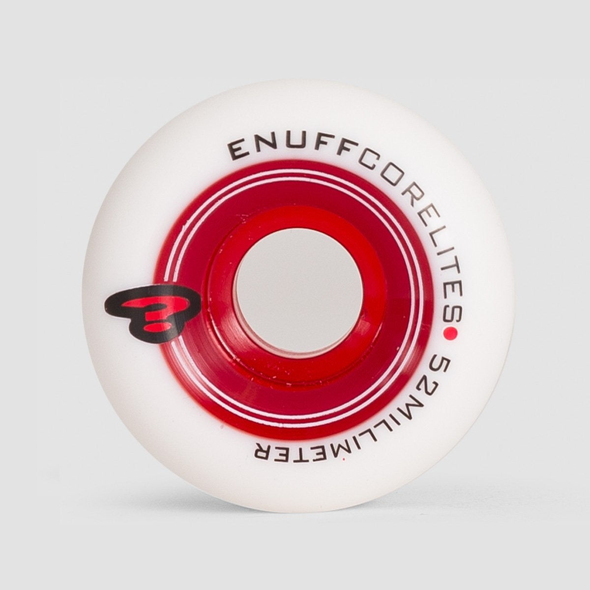 Enuff Corelites Wheels White/Red 52mm - Skateboard