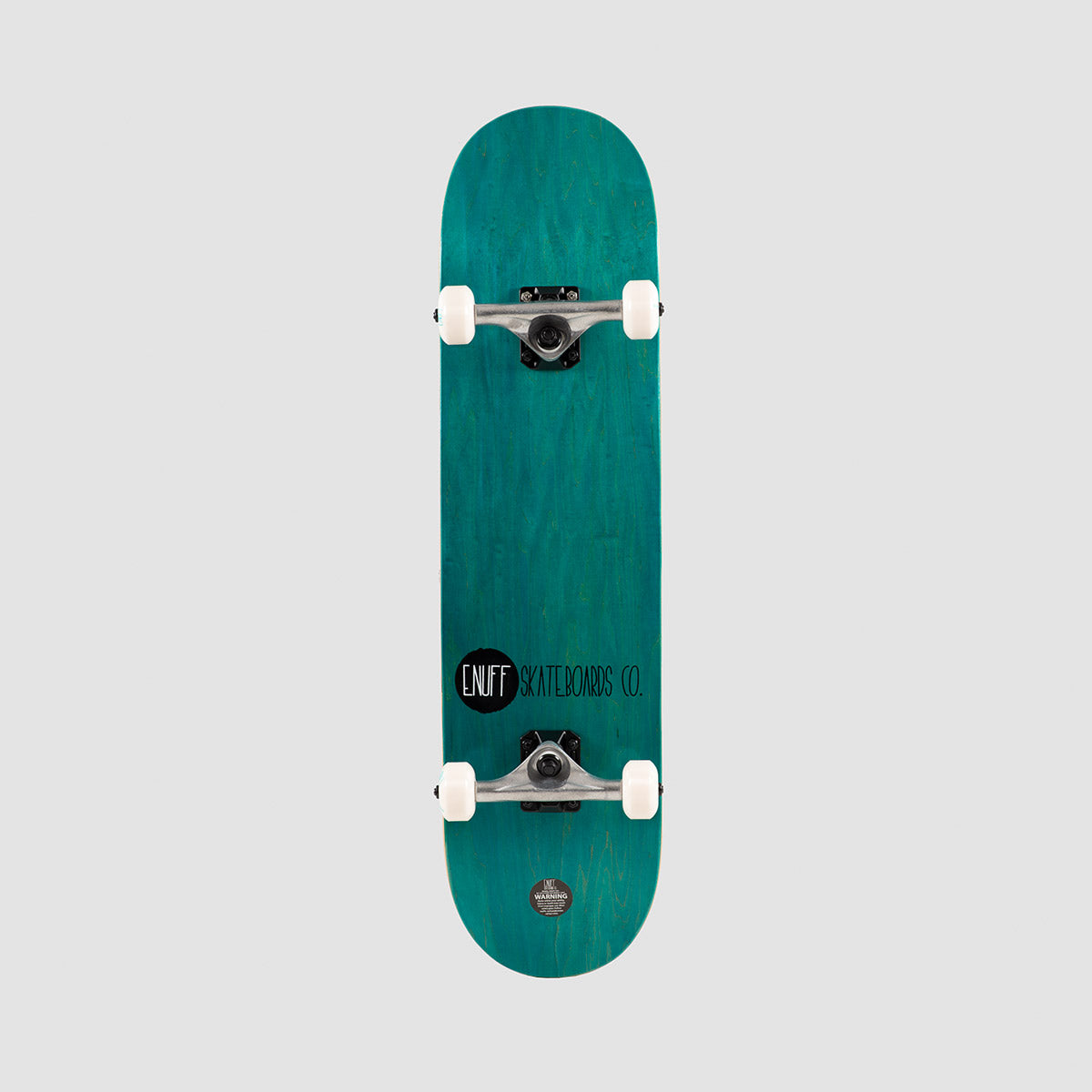 Enuff Logo Stain Skateboard Teal - 8"