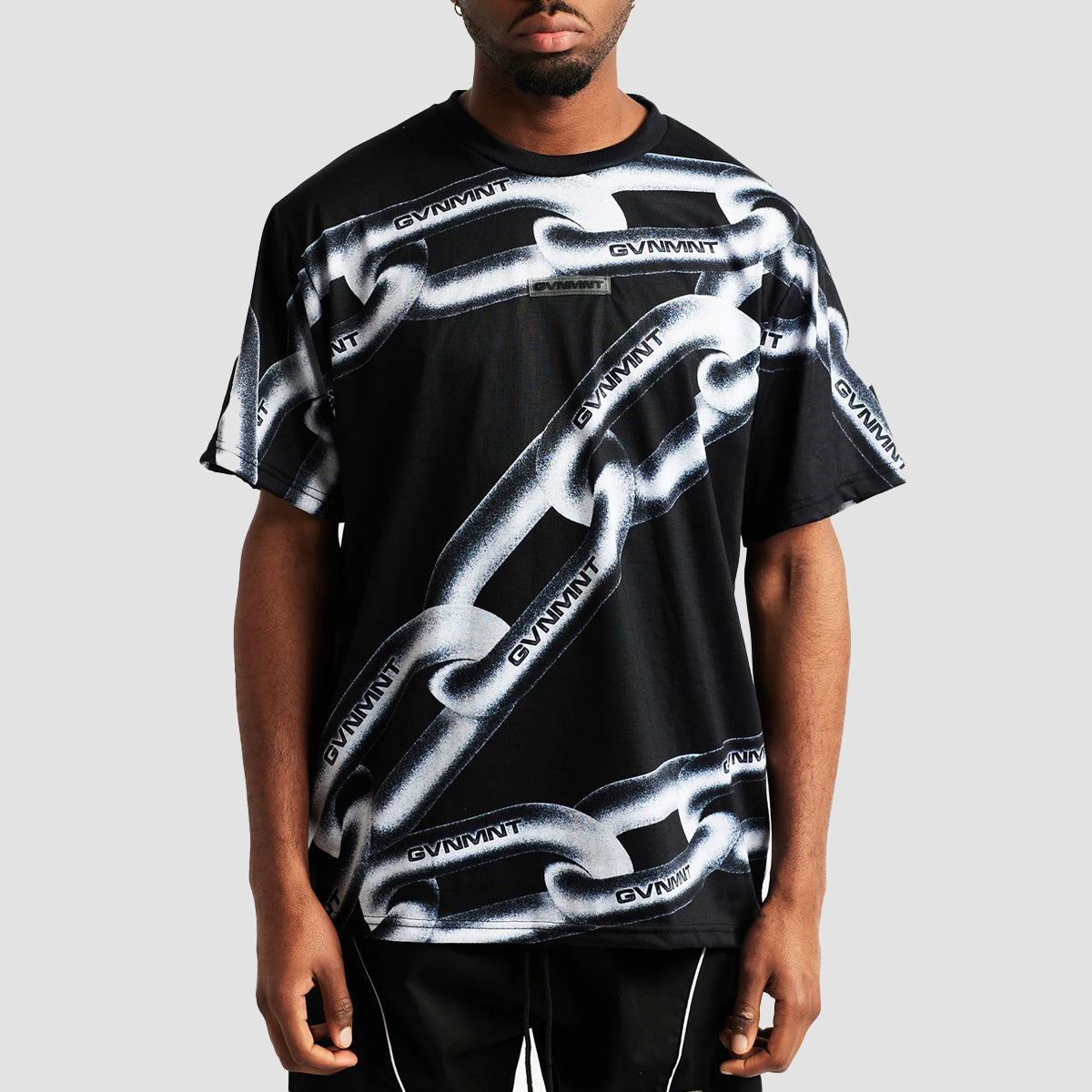 GVNMNT Chained T-Shirt Black