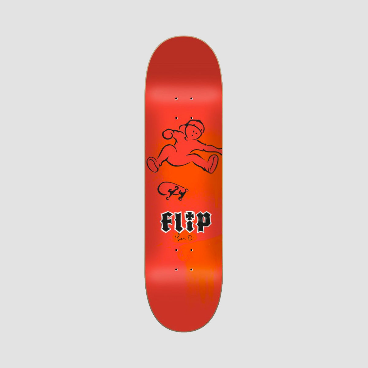 Planche de Skate HDK Red 8.25'' Complete flip