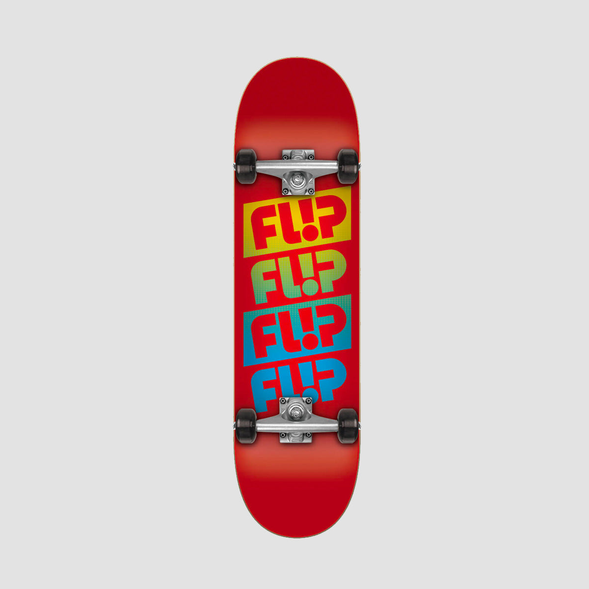 Flip Team Quattro Skateboard Red - 7.88"