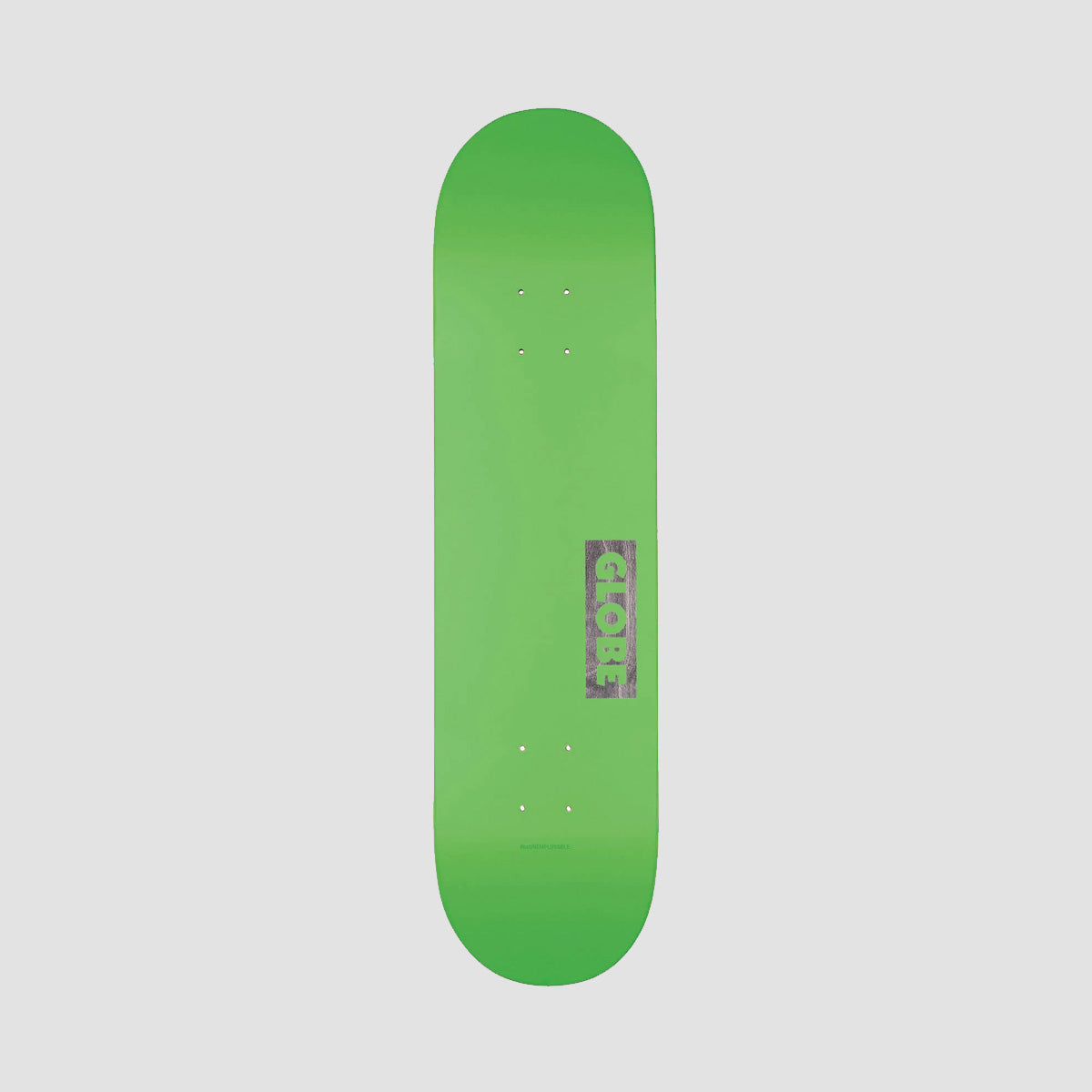 Globe Goodstock Skateboard Deck Neon Green - 8"