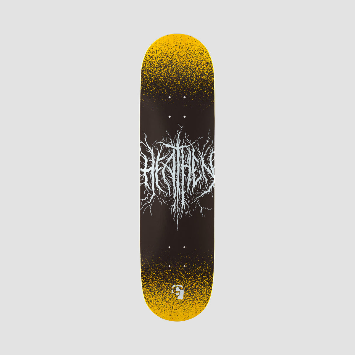 Heathen Lichtenberg Skateboard Deck Yellow Stain - 8.25"