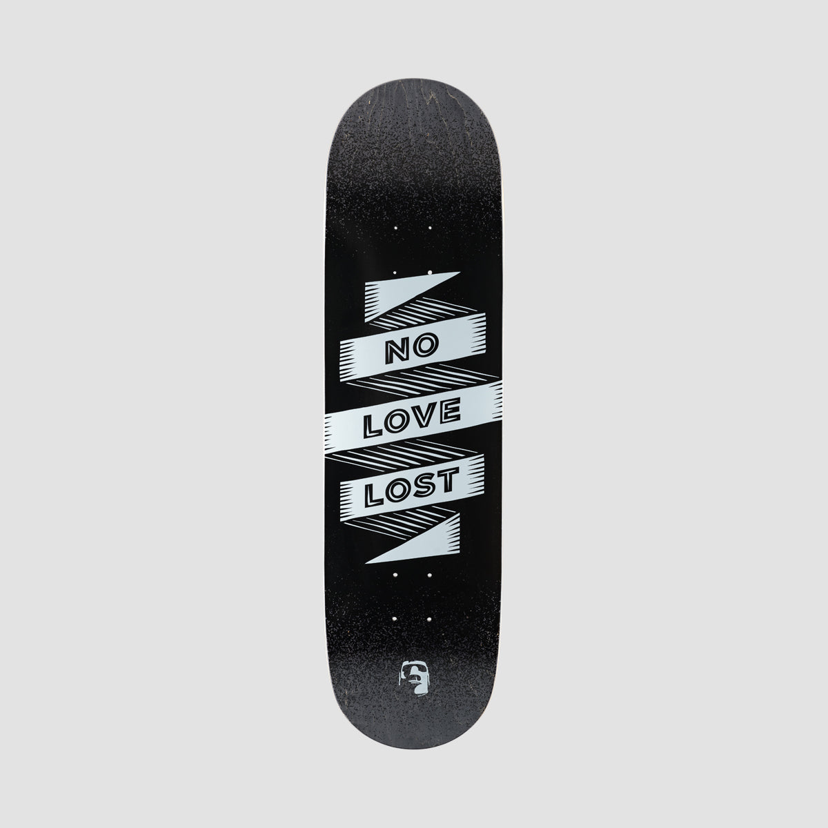 Heathen No Love Skateboard Deck Grey Stain - 8"