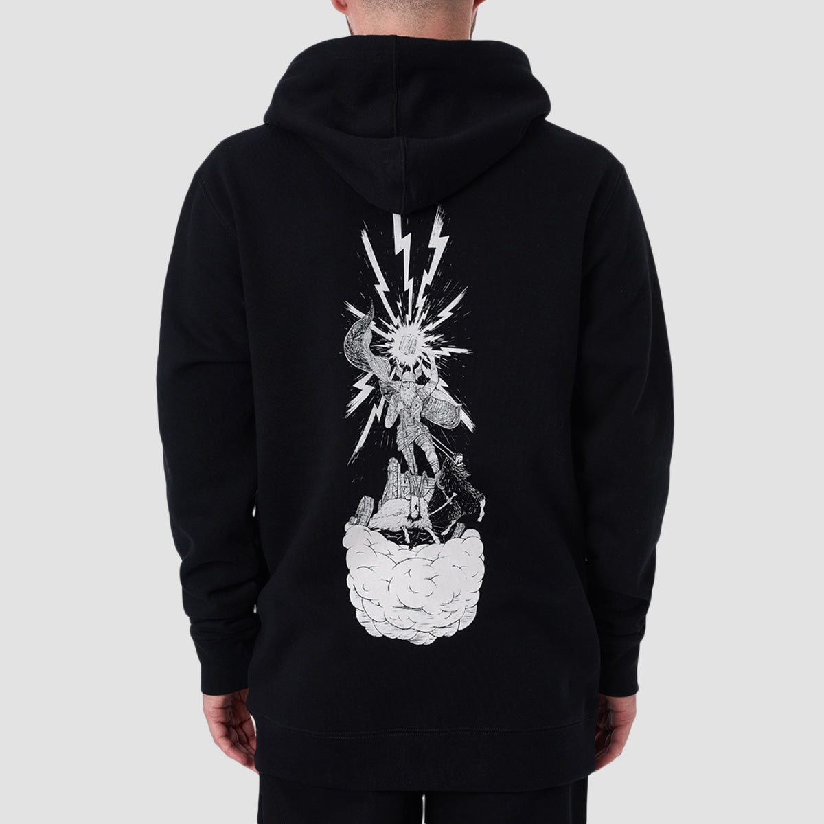 Heathen Thor Pullover Hoodie Black