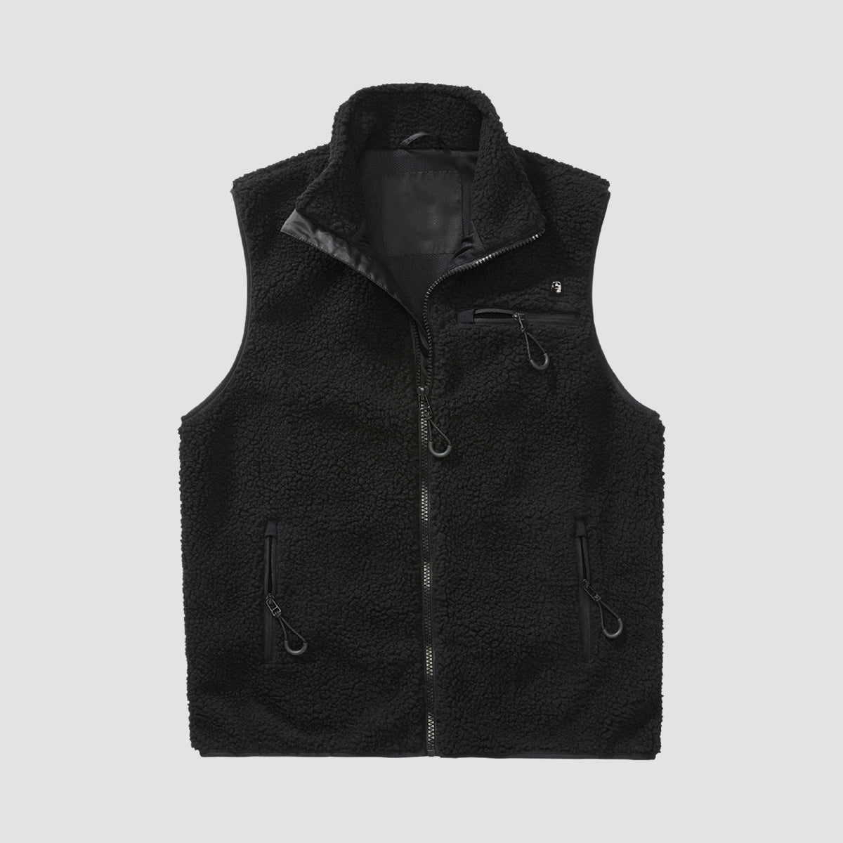 Heathen Wall of Sleep Fleece Vest Black