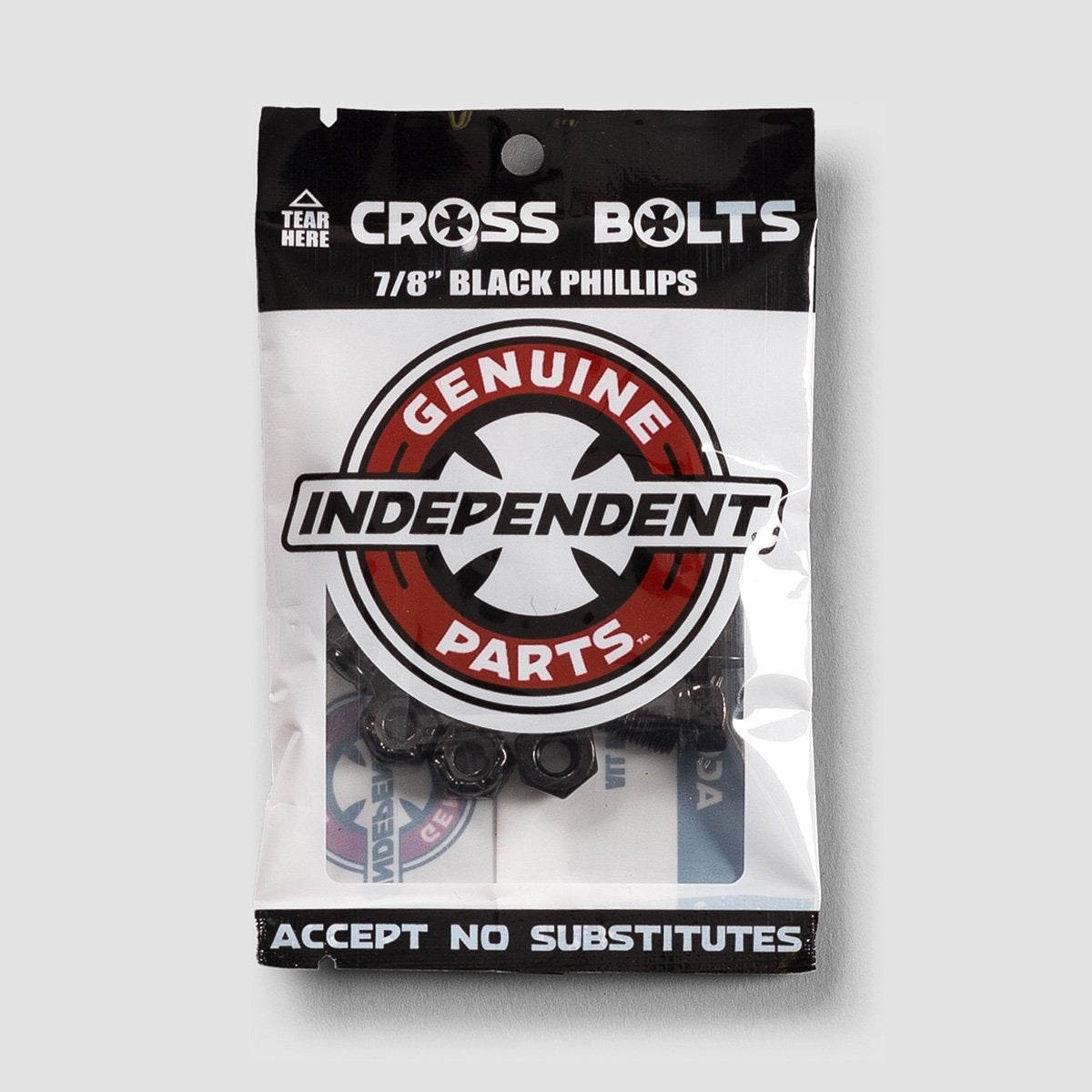 Independent Phillips Bolts 7/8 Inch Black x8 - Skateboard