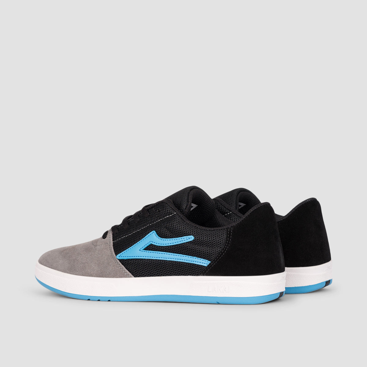 Lakai Brighton Shoes - Grey/Light Blue Suede