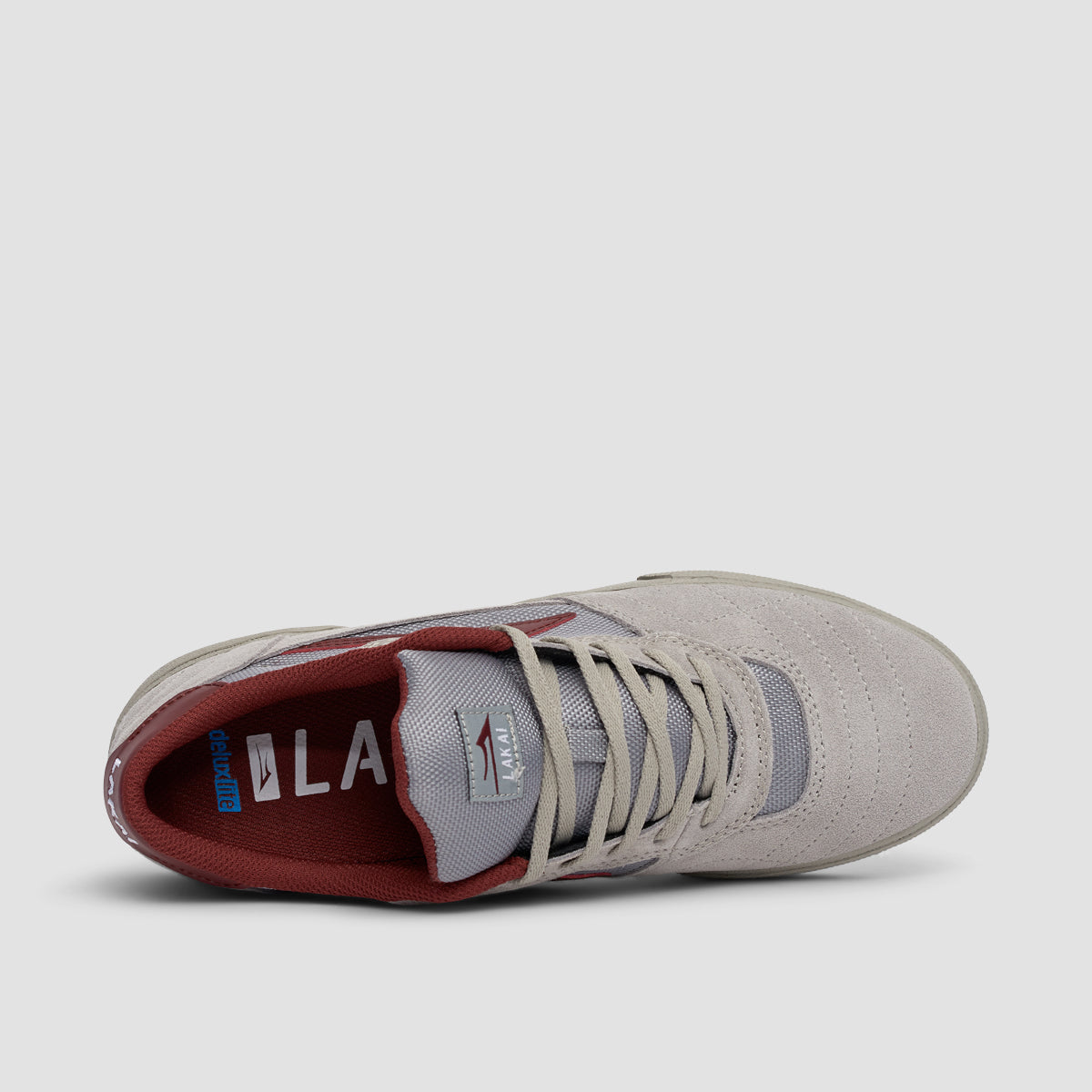 Lakai Cambridge Shoes - Grey/Burgundy Suede
