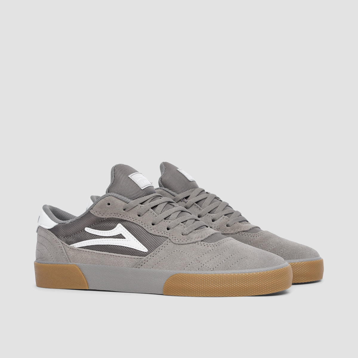 Lakai Cambridge Shoes - Light Grey/Gum Suede