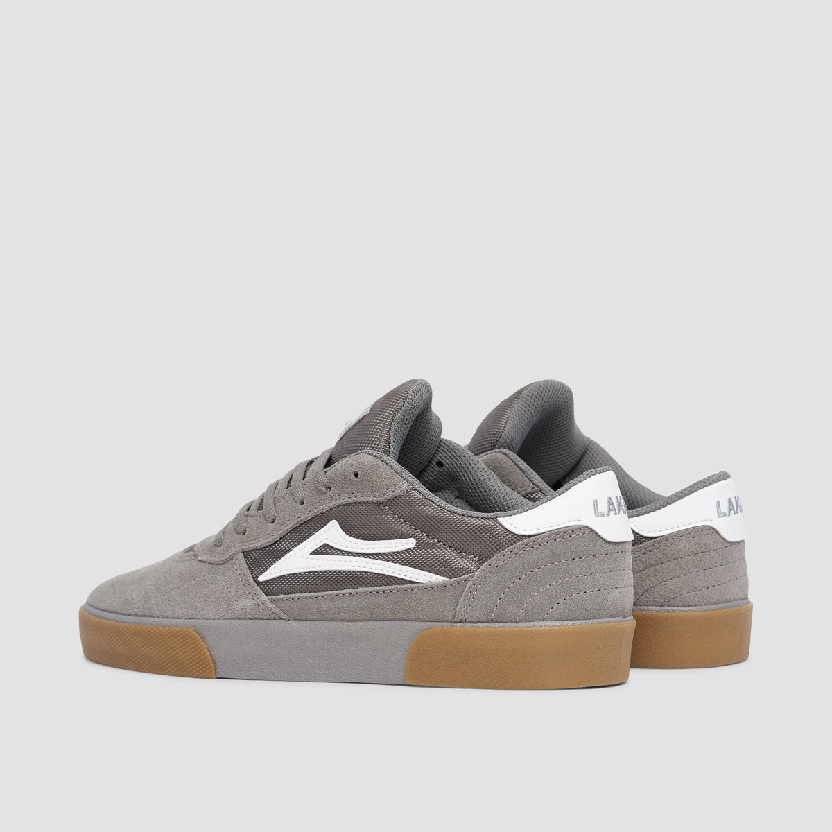 Lakai Cambridge Shoes - Light Grey/Gum Suede