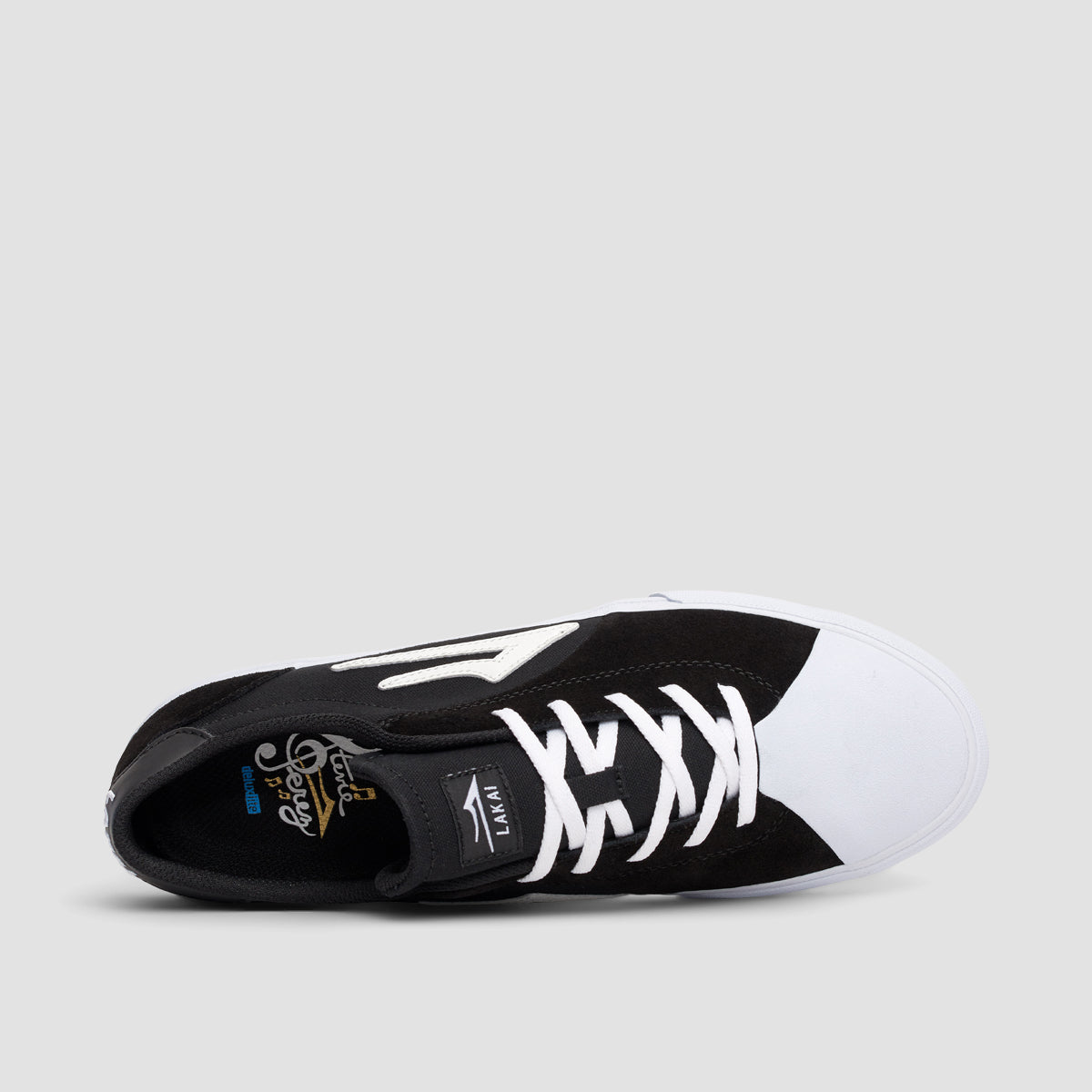 Lakai Flaco II Shoes - Black/White Suede