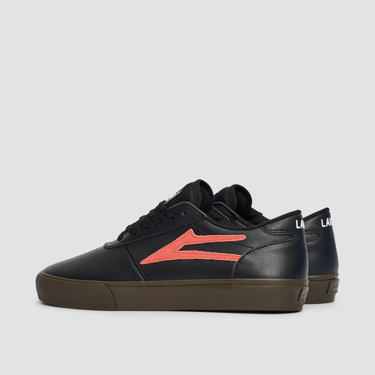 Lakai Manchester Shoes - Black/Dark Gum Leather
